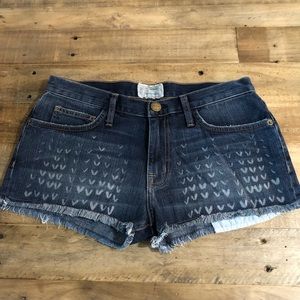 Current/Elliott printed boyfriend shorts